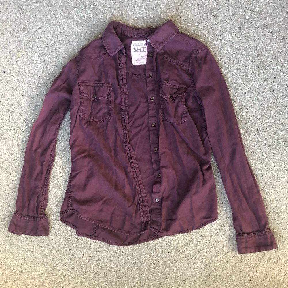 Size XS Button Up Top